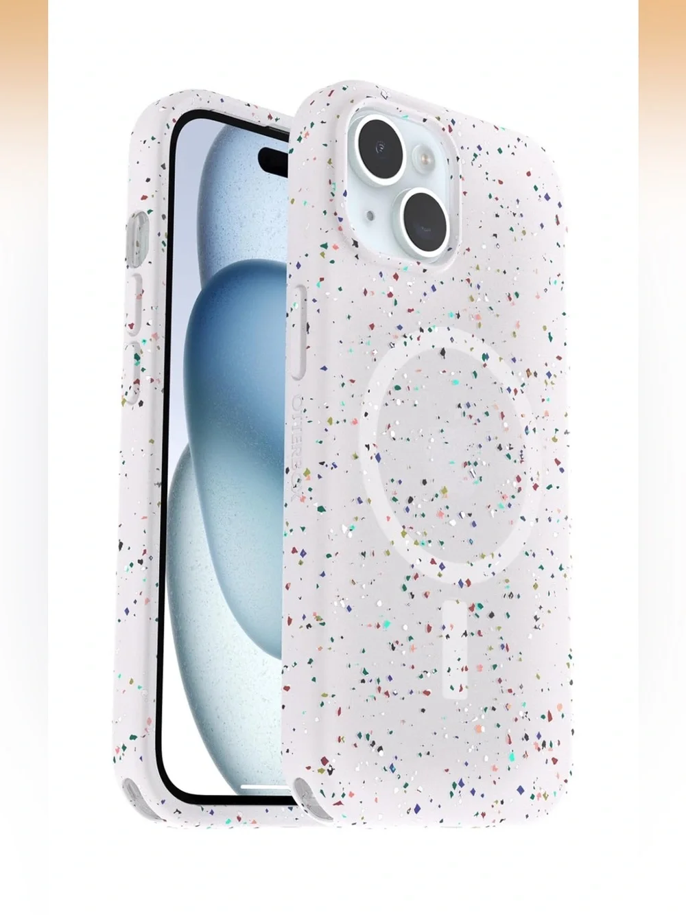 EUC OtterBox Case: Core Series for iPhone 16e, 15, 14, & 13 in Sprinkles White
